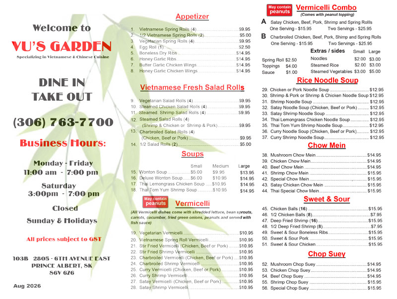 August-Menu-1 Vu's Garden Menu OCT 2025 1